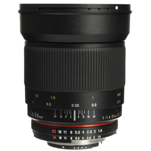  Samyang 24mm f/1.4 ED AS UMC Wide-Angle Lens for Olympus E Series DSLRs - (Four Thirds System) 