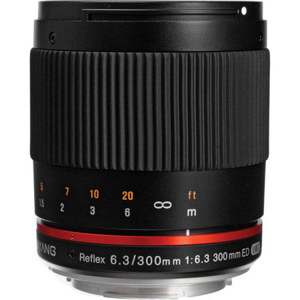  Samyang Reflex 300mm f/6.3 ED UMC CS Lens for Canon EF-M, Black 