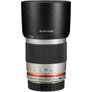  Samyang Reflex 300mm f/6.3 ED UMC CS Lens for Micro Four Thirds, Silver 