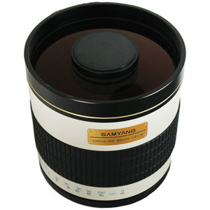  Samyang 800mm f/8.0 Mirror T-Mount Lens, f/8.0 Aperture, White 