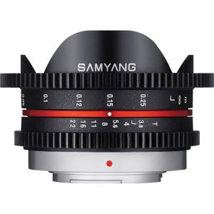 Samyang 7.5mm T3.8 Cine UMC Fisheye Lens for Micro Four Thirds Mount 