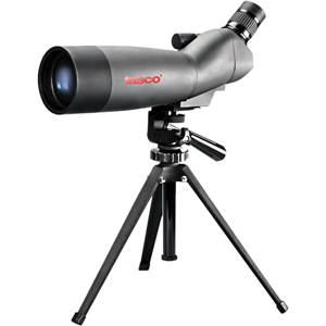  Tasco 20-60x60mm World Class Series Spotting Scope with 45  Angled Viewfinder, Car Window Mount & Tabletop Tripod 