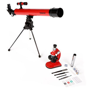  Tasco 50x50mm Specialty Series Refractor Telescope & 900x Microscope Combination Kit 
