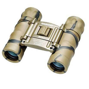  Tasco 8x21mm Essentials Weather Resistant Roof Prism Binocular, with 7.3  Angle of View - Camouflage 
