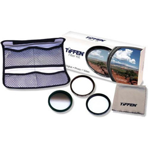  Tiffen 58mm Digital Pro SLR Filter Kit, With Digital Ultra Clear, Color Grad ND.6, Pro-Mist 2 Filters, Micro Fiber Cleaning Cloth & Filter Case 