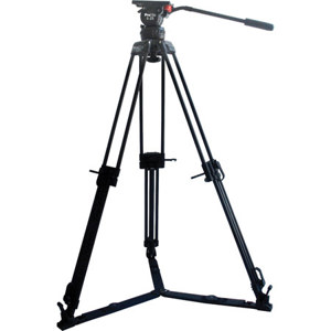  Davis & Sanford ProElite 100mm 2" 1 Video Tripod with 525 Fluid Head, 64" (162.56cm) Max Height, 88 lbs Tripod Load Capacity 