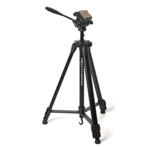  Tiffen Vista  Lightweight Video, Digital DSLR/SLR Camera Tripod with 3-Way Fluid Head with QR, Supports 8 lbs, Extends 24-61" - Black 