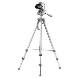  Targus 66" Aluminum Tripod with Three-Way Panhead and Bubble Level, 7 lb. Load Capacity. 