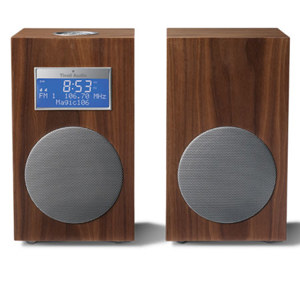 Tivoli Audio Model 10 M10CWL Stereo AM/FM Clock Radio, Walnut/Silver: Picture 1 regular