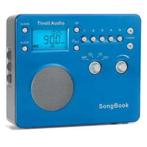 Tivoli Audio SBBLUS SongBook AM/FM Travel Radio, High Gloss Blue: Picture 1 regular