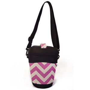 The Joy Bag Glee Bag - Mystical Chevron (Fuschia/Beige): Picture 1 regular