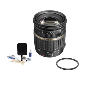  Tamron SP AF 17-50mm f/2.8 XR DI-II LD Aspherical (IF) Canon EOS Mount Lens Kit, - 6 Year USA Warranty - with Tiffen 67mm UV Wide Angle Filter, Professional Lens Cleaning Kit 