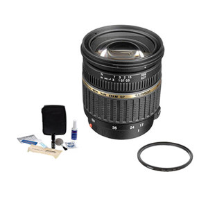  Tamron SP AF 17-50mm f/2.8 XR DI-II LD Aspherical (IF) Maxxum & Sony Alpha Mount Lens Kit, - 6 Year USA Warranty - with Tiffen 67mm UV Wide Angle Filter, Professional Lens Cleaning Kit 