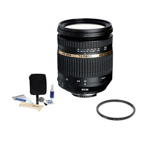  Tamron SP AF 17-50mm f/2.8 XR DI-II VC (Vibration Compensation) Lens Kit,for Nikon Digital SLR Cameras. with Tiffen 72mm UV Wide Angle Filter, Professional Lens Cleaning Kit 