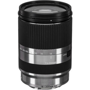  Tamron 18-200mm f/3.5-6.3 XR DI-III VC (B011) with Macro Lens for Sony E-mount NEX Series Cameras - Silver, U.S.A. Warranty 