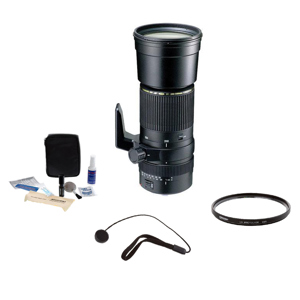  Tamron SP 200-500mm f/5-6.3 Di Auto Focus Zoom Lens Kit, for Nikon AF D - with 6 Year USA Warranty,Tiffen 86mm UV Filter, Lens Cap Leash, Professional Lens Cleaning Cleaning Kit 