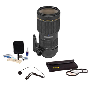 Tamron 70-200mm f/2.8 DI LD (IF) Macro AF Maxxum & Sony Alpha Mount Lens Kit, - USA Warranty - with Tiffen 77mm Photo Essentials Filter Kit, Lens Cap Leash, Professional Lens Cleaning Kit,