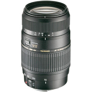  Tamron 70-300mm f/4-5.6 Di 1:2 Auto Focus Macro Zoom Lens with Hood for Maxxum & Sony Alpha Mount, 6 Year USA Warranty 