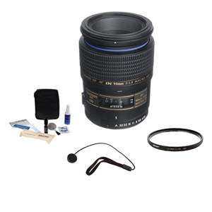  Tamron SP 90mm f/2.8 Di 1:1 AF Macro AF Lens Kit,for Pentax AF - with 6 Year USA Warranty, with Tiffen 55mm UV Filter, Lens Cap Leash, Professional Lens Cleaning Kit 