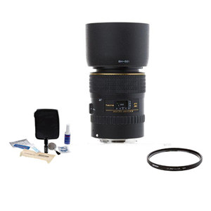  Tokina AT-X 100mm f/2.8 PRO D Macro Lens Kit,for Canon EOS with Tiffen 55mm UV Filter, Professional Lens Cleaning Kit 