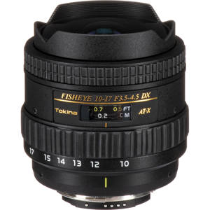  Tokina 10-17mm F/3.5-4.5 DX Autofocus Fisheye Zoom Lens for Nikon Digital SLR Cameras 