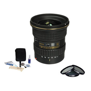  Tokina 11-16mm F/2.8 ATX Pro DX II Lens for Canon APS-C (DX) Digital SLR Cameras - Bundle - with Pro Optic 77mm Digital Essentials Filter Kit and Adorama 1836A Cleaning Kit for Optics and Cameras 
