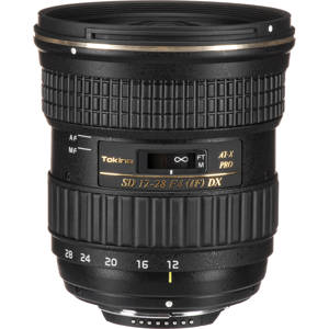  Tokina 12-28mm f/4.0 AT-X Pro DX Lens for Nikon, 0.2x Magnification, 9.84" (25 cm) Min Focus Distance 