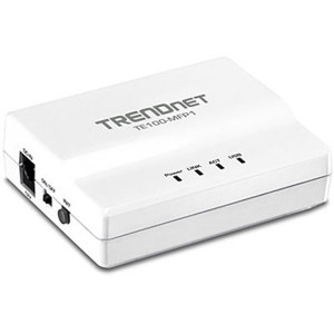  TRENDnet 1-Port Multi-Function USB Print Server, 10/100Mbps Auto-MDIX Ethernet Port, USB 2.0 