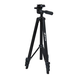  Aiptek ZAC-STD-5 Lightweight Aluminum Tripod with 3-Way Pan Head - Max Height: 49.25", Max Load: 4.4 lb. 