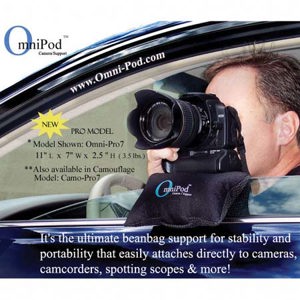  Omnipod Pro-7 Beanbag Camera Support, Measures 11x7x2.5", Black 