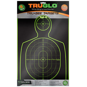  TruGlo Tru-See 12x18" Handgun Target, 6 Pack 