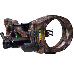  TruGlo TSX Pro Tool-Less 5 Pin Bow Sight, .019" Fiber Optics, Lost Camo 