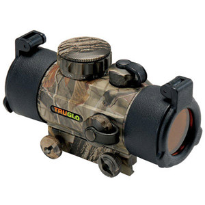  TruGlo 1x30 Crossbow Red Dot Sight, with 3 Dot Reticle, Camo 