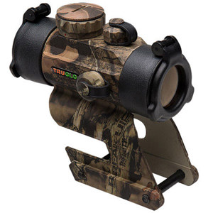  TruGlo Dual Color 1x30 Red-Dot Sight with Integral Saddle Mount, 5 MOA Dot Red/Green Reticle, Camo 