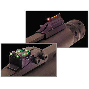  TruGlo Pro-Series Slug Gun Sight Set, 3/8" Base Front Red Ramp & Rear Green Notch 