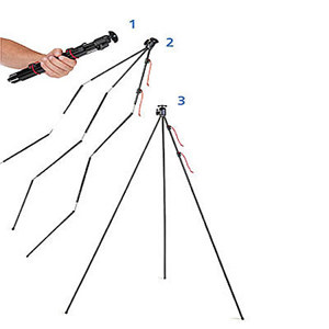 Tamrac TR40601 Zipshot Compact Light Aluminum Tripod: Picture 1 regular
