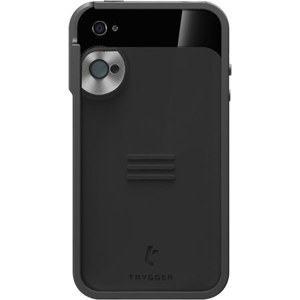 Trygger Camera Case for iPhone 4/4S - Black, with Polarizer Filter: Picture 1 regular