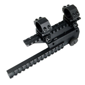  UTG Mini-14 3-Point Locking Double Rail Tactical Picatinny Mount with 1" Weaver Rings 