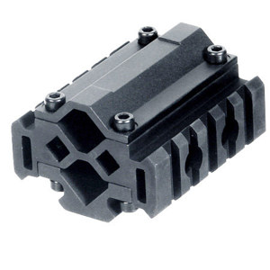  UTG Universal Tri-Rail Rifle Barrel Picatinny Mount with 5 Slots 