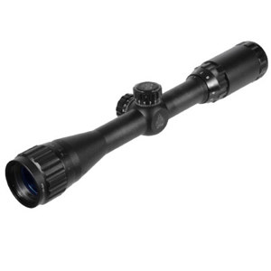 UTG 3-9x32 AO TF2+ Riflescope, Matte Black Finish with Mil Dot Reticle, Target Turrets, Adjustable Objective & .22/Airgun Rings 