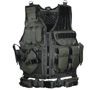  UTG 547 Law Enforcement Tactical Vest, Left Handed, Black 