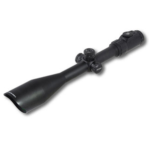  UTG 8-32x56 AccuShot IE Riflescope, Matte Black Finish with Illuminated Mil Dot Reticle, Side Parallax Adjust, Target Turrets & Rings, 30mm Tube 