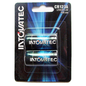 Image :  Intova Tovatec CR123 Lithium 3.0v 1400mAh Batteries 