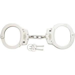  UZI Professional Handcuff with 2 Keys, Stainless Steel, Silver 