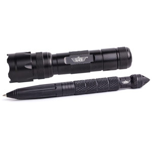  UZI Tactical Pen and 110 Lumen Flashlight Combo 