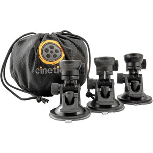  Cinetics miniSquid MQ3 - Three miniSquid Suction Cups Tripod Mount for Spiderman - 1.5 lbs Load Capacity 