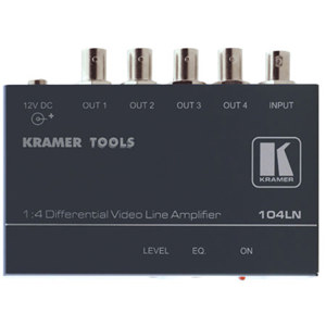 Kramer 104LN 1:4 Composite Video Differential & Line Amplifier 104LN