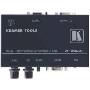 Kramer VP-200DXL 1:2 Computer Graphics Video Differential Line Amplifier VP200DXL