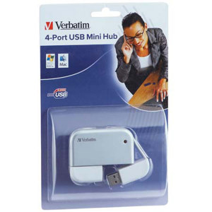 Verbatim 4 Port USB Mini Hub 95259