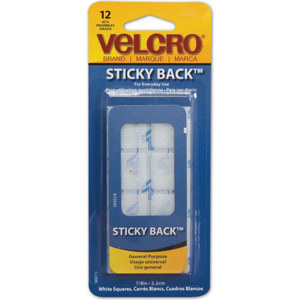 Velcro 7/8" White Sticky Back Fasteners 90073